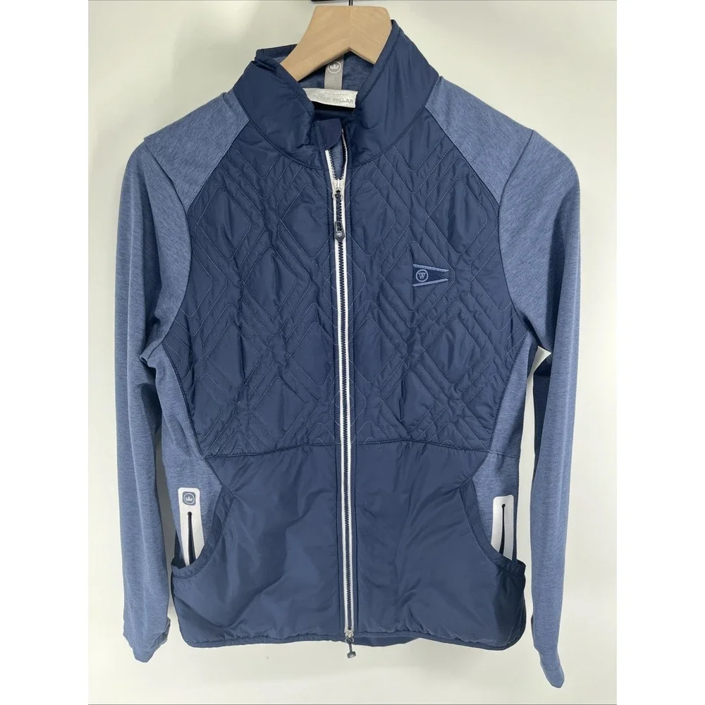 Peter Millar Crown Jacket Quilted Lined Woman's Size Medium‎ Blue